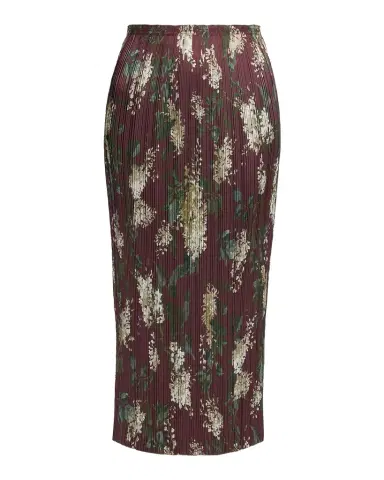 Vince Lilac Print Micro-Pleated Midi Skirt | Thumbnail 1