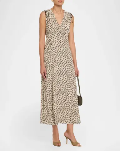 rag & bone Emmet Floral Midi Dress | Thumbnail 4 rag & bone Emmet Floral Midi Dress | Thumbnail 4