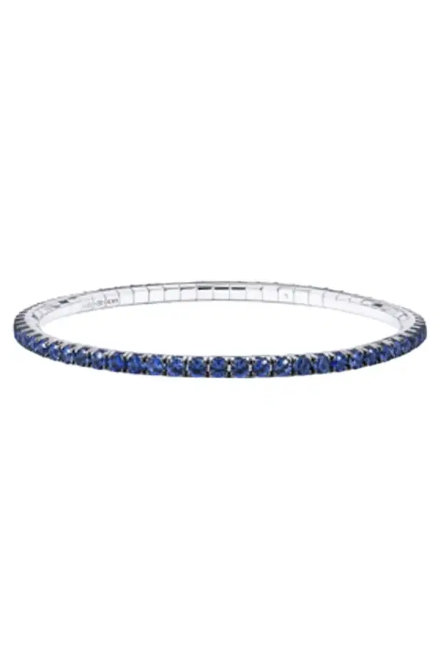 ROBERTO DEMEGLIO Blue Sapphire Extensible Tennis Bracelet