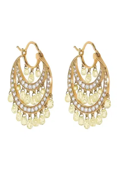 PARULINA Diamond Briolette Round Tier Earrings | Thumbnail 5 PARULINA Diamond Briolette Round Tier Earrings | Thumbnail 5