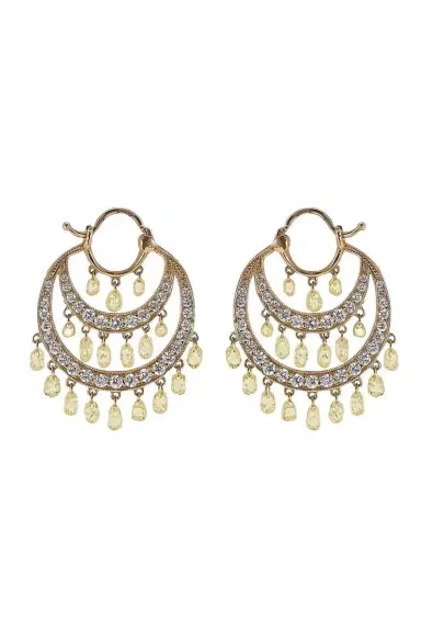 PARULINA Diamond Briolette Round Tier Earrings | Thumbnail 1 PARULINA Diamond Briolette Round Tier Earrings | Thumbnail 1
