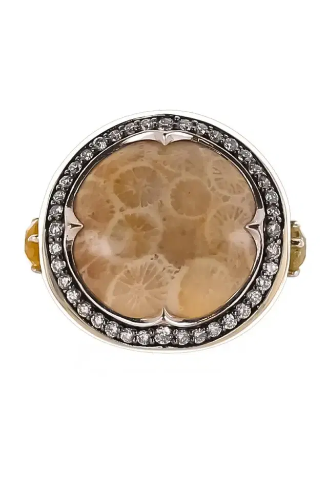 PARULINA Diamond Coral Ring