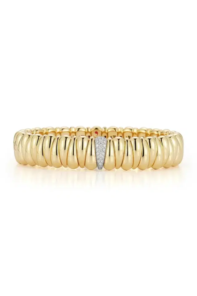 ROBERTO DEMEGLIO Diamond Polished Satin Artiglio Bracelet