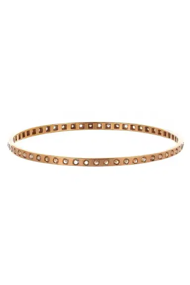 PARULINA Diamond Rose Ecclesia Bangle Bracelet - Rose Gold | Thumbnail 1
