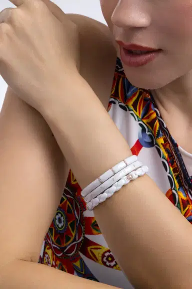 ROBERTO DEMEGLIO Diamond White Ceramic Pura Bracelet | Thumbnail 2 ROBERTO DEMEGLIO Diamond White Ceramic Pura Bracelet | Thumbnail 2