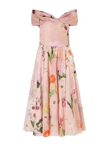 Oscar de la Renta Cotton Midi Dress | Thumbnail 1