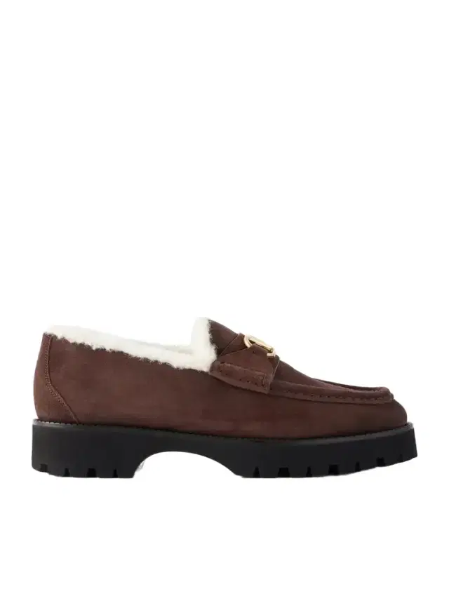 Valentino Garavani Vlogo 25 Shearling-lined Suede Loafers
