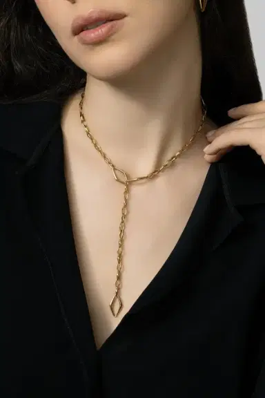 PARULINA Golden Hour Chain Necklace | Thumbnail 3