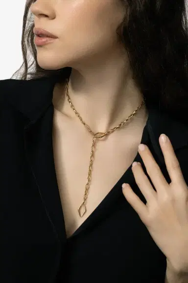 PARULINA Golden Hour Chain Necklace | Thumbnail 4