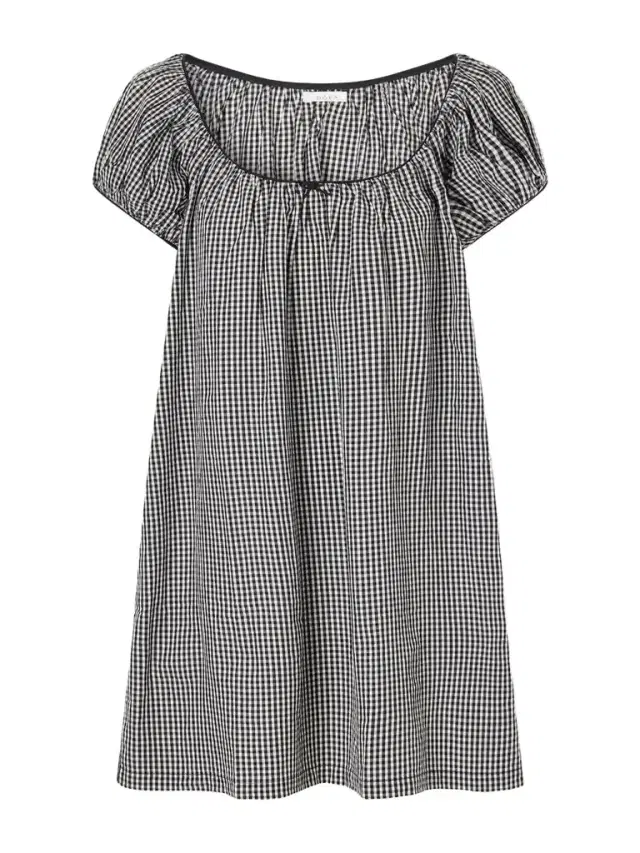 DÔEN Julia Gingham Organic Cotton-poplin Mini Dress