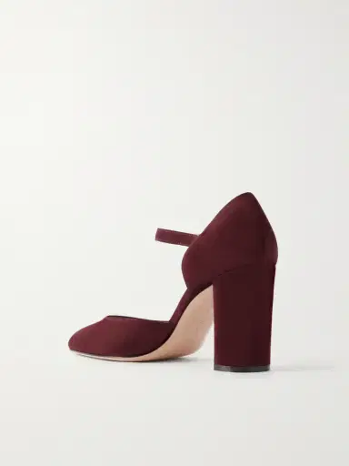 Gianvito Rossi 85 Suede Mary Jane Pumps | Thumbnail 3