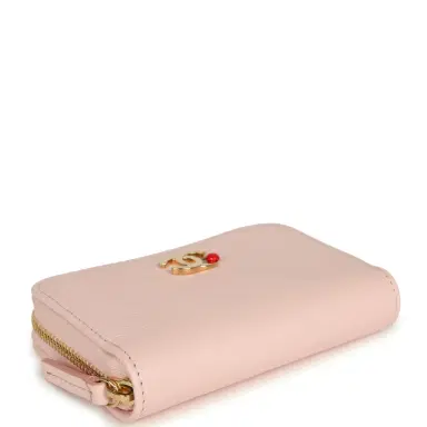 Chanel Chanel "Lucky Park" Coin Wallet Light Pink Grained Goatskin Gold Hardware | Thumbnail 4 Chanel Chanel "Lucky Park" Coin Wallet Light Pink Grained Goatskin Gold Hardware | Thumbnail 4