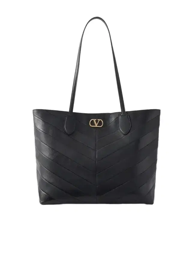 Valentino Garavani Jean Medium Leather Chevron Tote