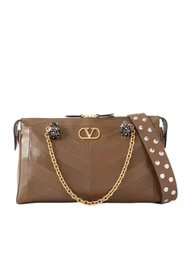 Valentino Garavani Panthea Embellished Leather Medium Shoulder Bag | Thumbnail 1 Valentino Garavani Panthea Embellished Leather Medium Shoulder Bag | Thumbnail 1