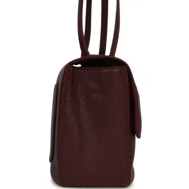 Chanel Chanel Maxi "Souplissimo" Small Flap Bag Burgundy Grained Calfskin Gold Hardware | Thumbnail 3