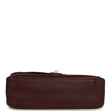 Chanel Chanel Maxi "Souplissimo" Small Flap Bag Burgundy Grained Calfskin Gold Hardware | Thumbnail 7