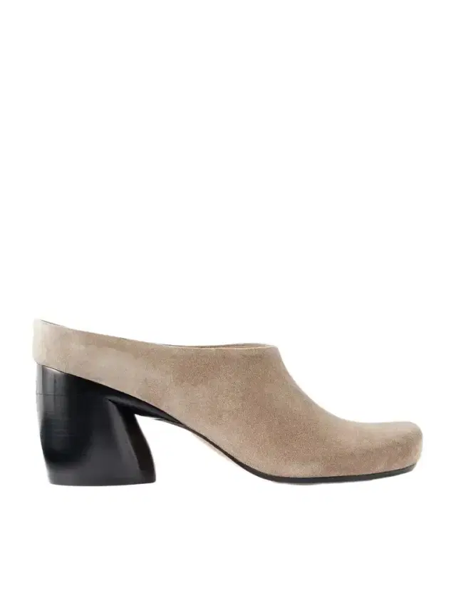 Loewe Oval 70 Suede Mules