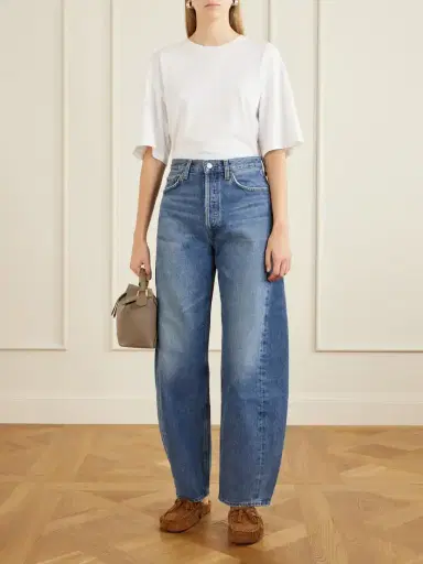 AGOLDE Luna Pieced High-rise Barrel-leg Jeans | Thumbnail 2