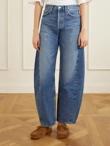 AGOLDE Luna Pieced High-rise Barrel-leg Jeans | Thumbnail 3