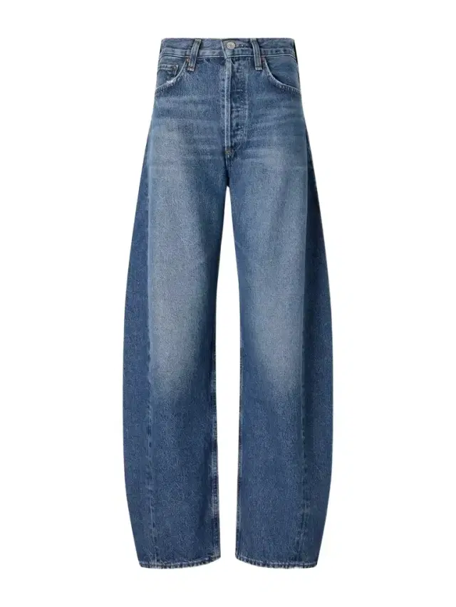 AGOLDE Luna Pieced High-rise Barrel-leg Jeans
