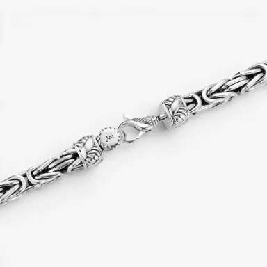 JAI JAI Sterling Silver Byzantine Men's Necklace JJH1032MN - by The Solist | Thumbnail 3
