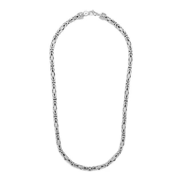 JAI JAI Sterling Silver Byzantine Men's Necklace JJH1033MN - by The Solist