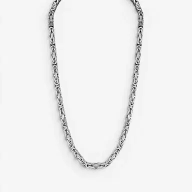 JAI JAI Sterling Silver Byzantine Men's Necklace JJH1033MN - by The Solist | Thumbnail 2