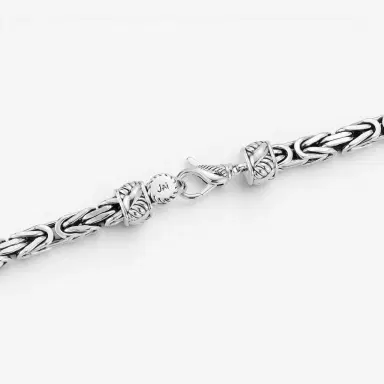 JAI JAI Sterling Silver Byzantine Men's Necklace JJH1033MN - by The Solist | Thumbnail 3