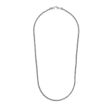 JAI JAI Sterling Silver Byzantine Men's Necklace JJH1034MN - by The Solist | Thumbnail 1