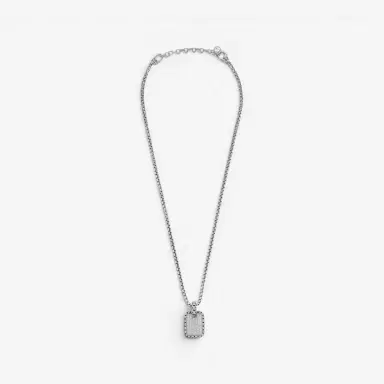 JAI JAI Sterling Silver Diamond Pave Men's Pendant Necklace by The Solist | Thumbnail 2