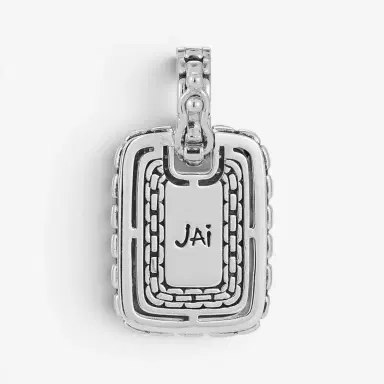 JAI JAI Sterling Silver Diamond Pave Men's Pendant Necklace by The Solist | Thumbnail 5