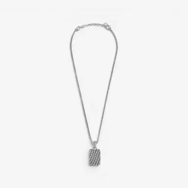 JAI JAI Sterling Silver Master Artisan Tablet Men's Pendant Necklace by The Solist | Thumbnail 2