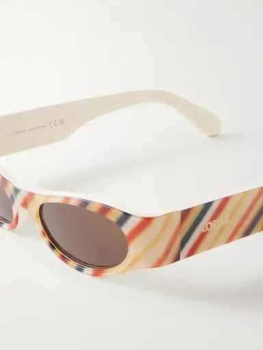 Loewe + Paula's Ibiza D-frame Striped Acetate Sunglasses | Thumbnail 4 Loewe + Paula's Ibiza D-frame Striped Acetate Sunglasses | Thumbnail 4
