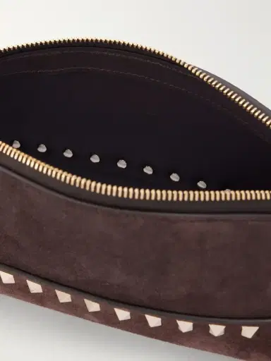 Valentino Garavani Rockstud Suede Clutch | Thumbnail 6 Valentino Garavani Rockstud Suede Clutch | Thumbnail 6