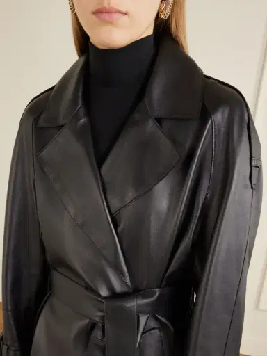 Nour Hammour Nera Belted Leather Jacket | Thumbnail 5