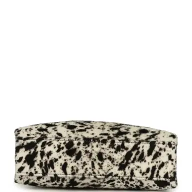 Chanel Chanel Small Chic Lady "Dalmatian Print" Shopping Bag Black, White Pony Hair Gold Hardware | Thumbnail 6