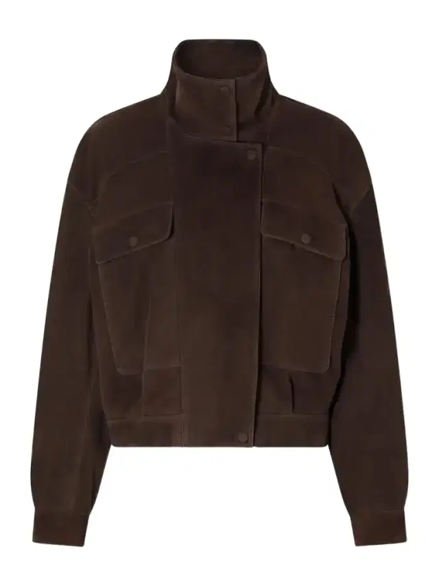 Nour Hammour Quincy Paneled Suede Jacket
