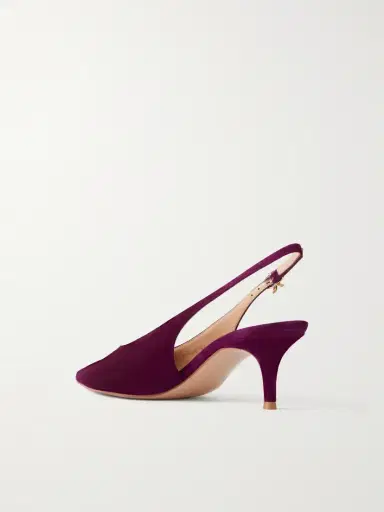 Gianvito Rossi Robbie Sling 55 Kitten Heel Slingback Pumps | Thumbnail 3