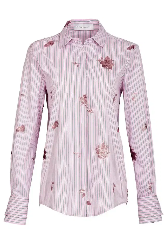 Silvia Tcherassi Linette Long Sleeve Blouse