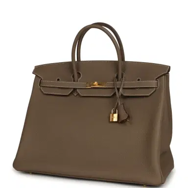 HERMÈS Hermes Birkin 40 Etoupe Togo Gold Hardware | Thumbnail 5 HERMÈS Hermes Birkin 40 Etoupe Togo Gold Hardware | Thumbnail 5