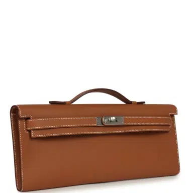 HERMÈS Hermes Kelly Cut Gold Swift Palladium Hardware | Thumbnail 2