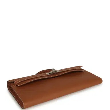 HERMÈS Hermes Kelly Cut Gold Swift Palladium Hardware | Thumbnail 3
