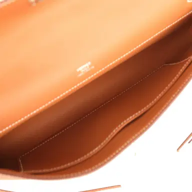 HERMÈS Hermes Kelly Cut Gold Swift Palladium Hardware | Thumbnail 8