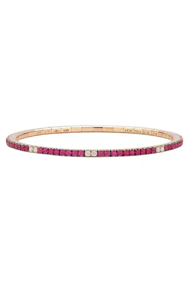ROBERTO DEMEGLIO Ruby Diamond Alternating Extensible Tennis Bracelet | Thumbnail 1 ROBERTO DEMEGLIO Ruby Diamond Alternating Extensible Tennis Bracelet | Thumbnail 1