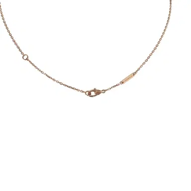 Van Cleef & Arpels Van Cleef & Arpels 2023 Holiday Vintage Alhambra Pendant Necklace Silver Obsidian White Diamond Rose Gold | Thumbnail 6