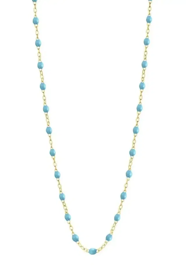 Gigi Clozeau Turquoise Classic Gigi Necklace - Yellow Gold