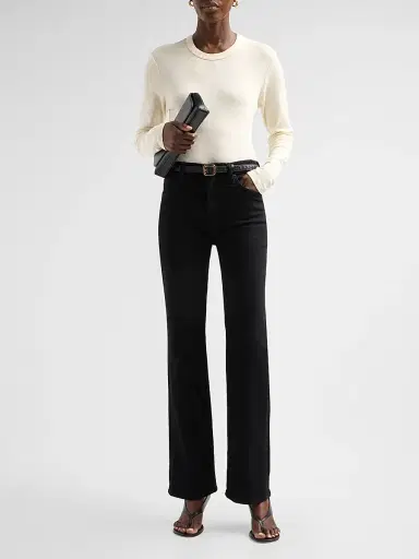 Mother Women's The Kick It High-Rise Jeans - Nighty Night - Size 32 | Thumbnail 2