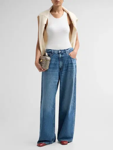 Nili Lotan Women's Terese Baggy Straight-Leg Jeans | Thumbnail 2 Nili Lotan Women's Terese Baggy Straight-Leg Jeans | Thumbnail 2