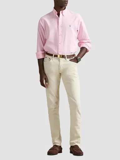 Polo Ralph Lauren Men's Classic-Fit Garment-Dyed Oxford Shirt - Carmel Pink - Size XXL | Thumbnail 5