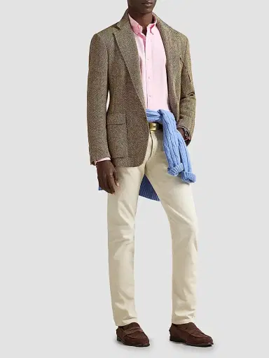 Polo Ralph Lauren Men's Classic-Fit Garment-Dyed Oxford Shirt - Carmel Pink - Size XXL | Thumbnail 6